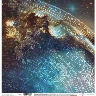 Bastelkarton "Unentdeckte magische Welt" – Bastelpapier – 31 x 32 cm, SL0824