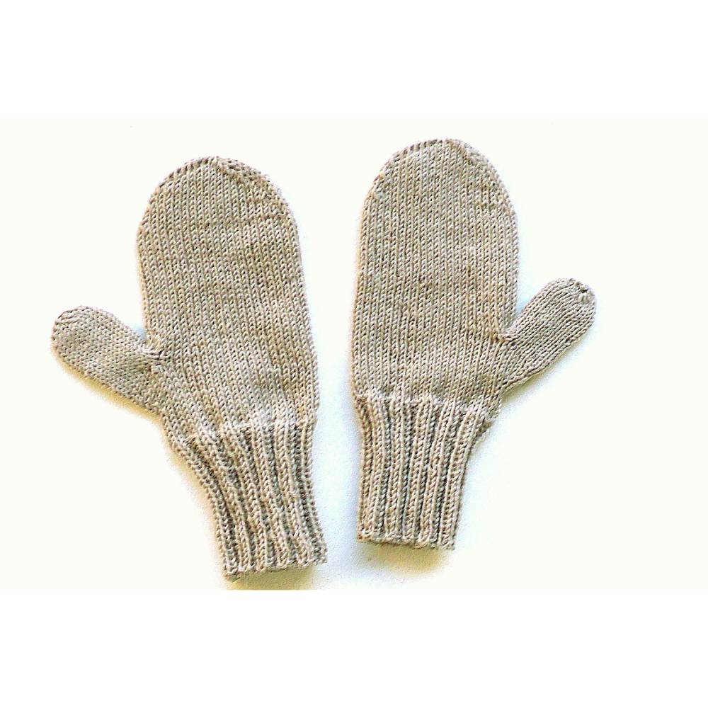Kinder Handschuhe 5-6 Jahre handgestrickte Handschuhe einfarbige  Fausthandschuhe mit Daumen