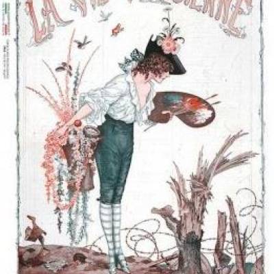 Reispapier, Decoupage, Serviettentechnik, Scene, Szene, A5, Scene-0110