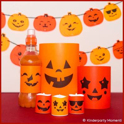 Fröhliche Deko basteln für Halloween - Vorlagen zum Ausdrucken