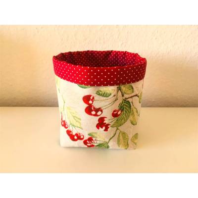 Brötchenkorb Utensilo Stoffkörbchen Aufbewahrung Kirschzweige