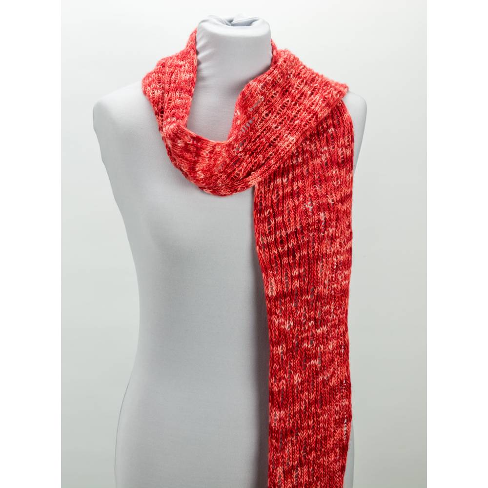 Strickanleitung Happy Hour Mini-Schal mit Fallmaschenmuster Bild 3