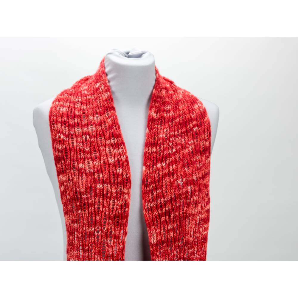 Strickanleitung Happy Hour Mini-Schal mit Fallmaschenmuster Bild 4