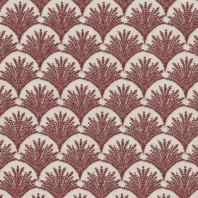 A.U Maison Wachstuch Blüte-Maroon – beschichtete Baumwolle, Meterware