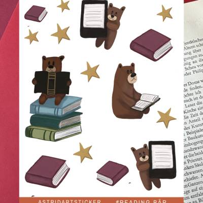 Lumi Reading books Bärchen Sticker – Funktionale Milly Sticker für deinen Pocket Planner