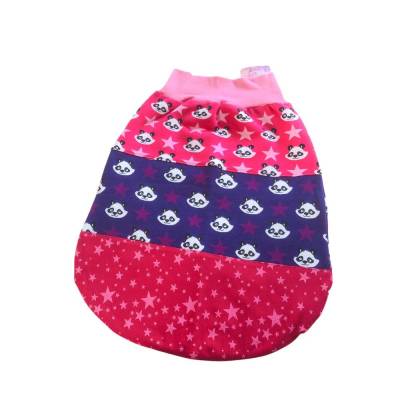 Strampelsack für Babys in der Größe 0-5 Monate // Handgemacht mit Pandabären in pink und lila //