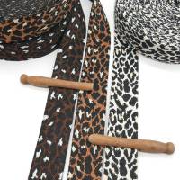 Gurtband Leo-Love mit Leomuster – beidseitig – 38  mm – Polyester – 1 m – DIY Taschen Deko