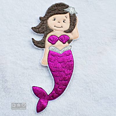Applikation/Aufnäher/Bügelbild  'Meerjungfrau'