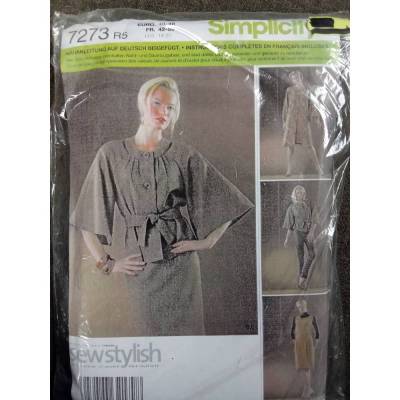 Schnittmuster Jacke, Kleid, Hose, Rock, Simplicity 7273 R5, 40 - 48, Damenkombi Mehrgrößenschnitt