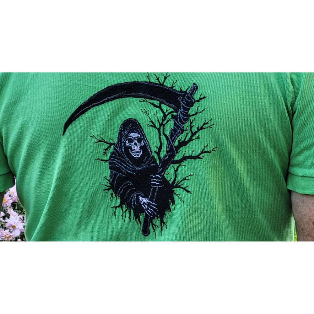 Sensenmann Stickdatei 18x18cm bzw. 20x20cm – Gruseliges Halloween-Motiv zum Sticken Bild 8