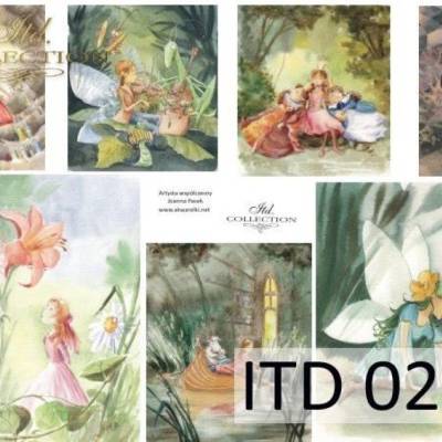  Classic Papier für Decoupage & Serviettentechnik, Bastelpapier, A4, Joana Pasek, Märchen, D0234M