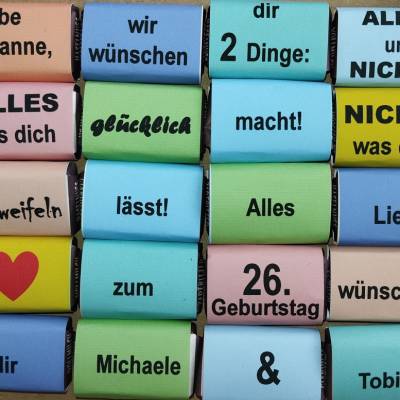 Geld verschenken mit diesen Schokitäfelchen
