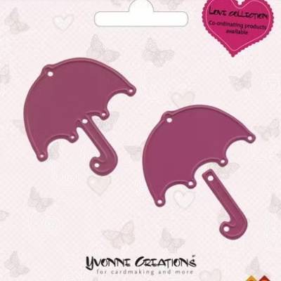 Yvonne Creations, Stanzschablone, Cutting Dies, Regenschirme, CD10009