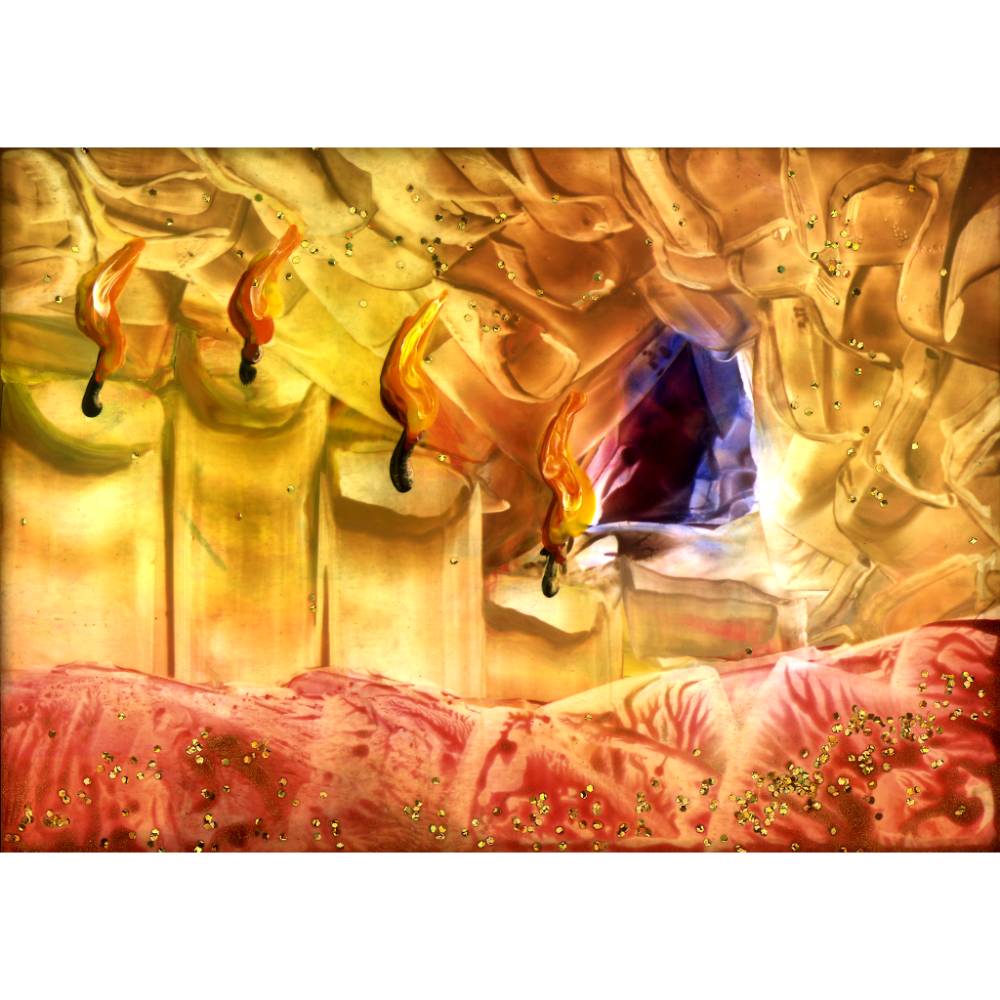 Klebefolie - Malerei • Warten aufs Christkind • Fensterschmuck Design  Ulrike Kröll Bild 1