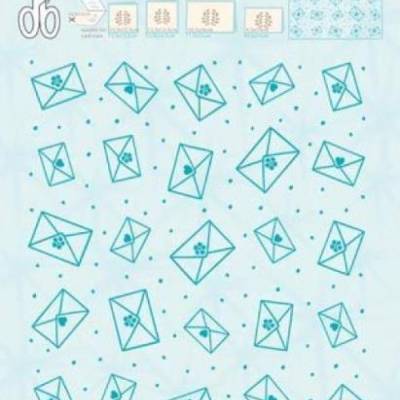 Embossing Folder, Prägeschablone, Hintergrund, Umschläge, Leane Creatief, 35.2656