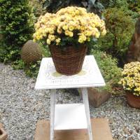 Antik Blumenstnder Pflanzenstnder Holzstnder Fliesen Holz Brocante  Landhaus Cottage Bauernhaus