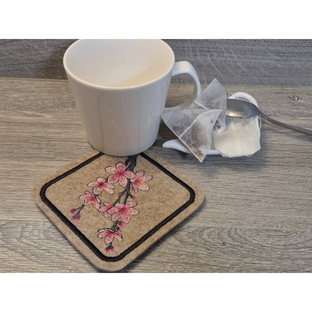 Kirschblüte Stickdatei 12-14x18cm – Japanischer Kirschblütenzweig für Stickmaschine Bild 3