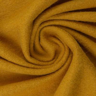 Rest:1,65m x 1,44m Wollwalk Merino Wolle uni senf Oeko-Tex Standard 100 (1m/21,21€ )