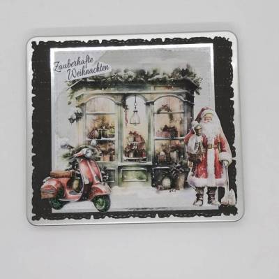 Gutscheinverpackung Weihnachten – edle Gutscheindose aus Metall für Gutschein & Geldgeschenk