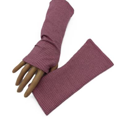 Wende- Armstulpen mit Daumenloch Strick, 95% Baumwolle, 5% Elasthan