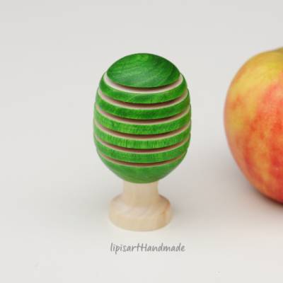Handgedrechselter Weihnachtsbaum – Laubbaum grün „Bauh.-Baum“ Natur Gartenholz Hartriegel nachhaltig Weihnachtsdeko Gesc