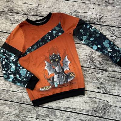 cooles Shirt gr.146/152 Gaming Zockerdrache Drache