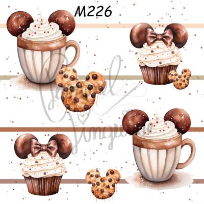 M226 „Süße Schoko-Desserts – Cupcakes, Tassen & Keks-Silhouetten im warmen Cozy-Stil“