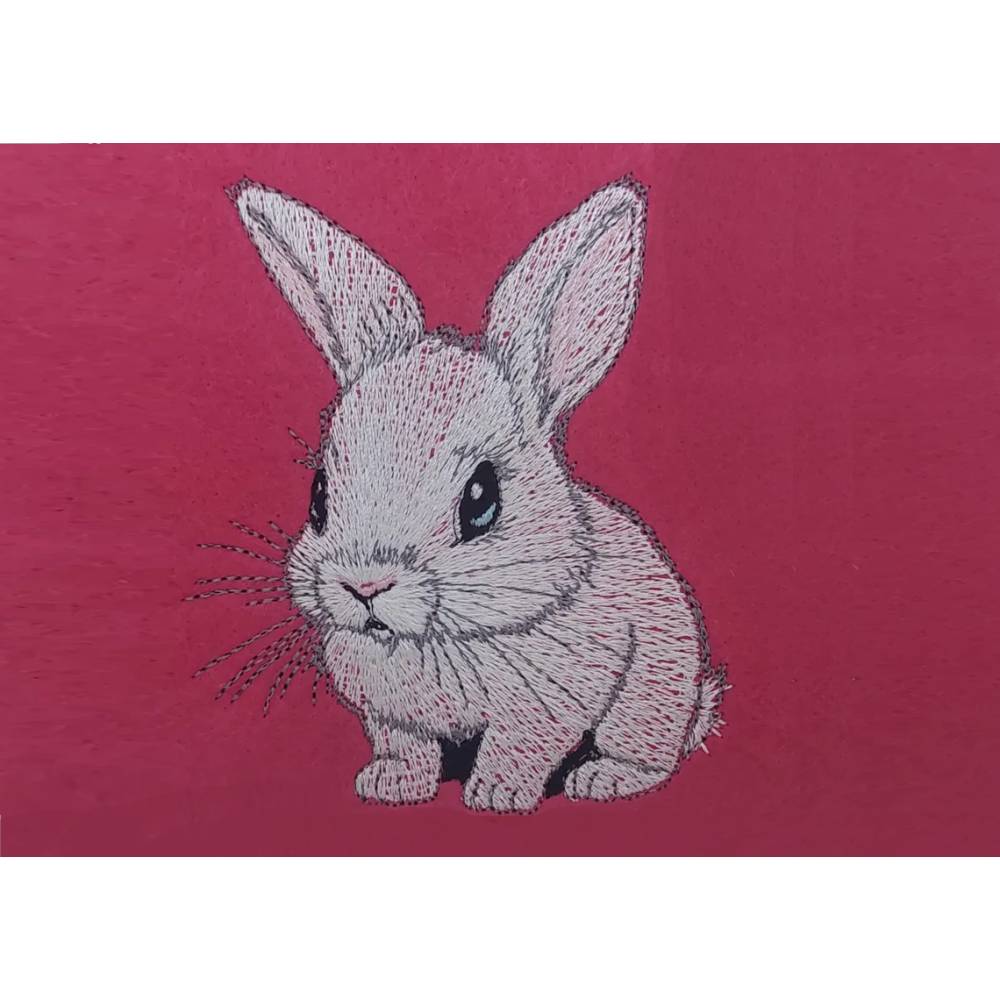 Stickdatei Hase 4 Größen-Set Bild 1