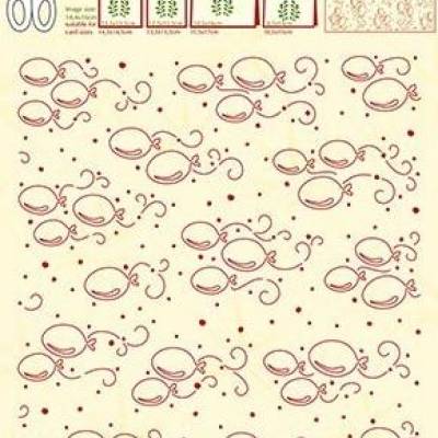 Embossing Folder, Prägeschablone, Hintergrund, Ballons, Leane Creatief, 35.3448