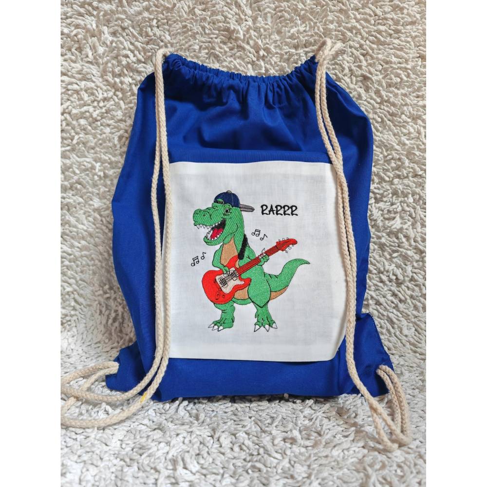 Dino mit Gitarre 13x18 oder 14x20 Rahmen Vollstick Bild 4