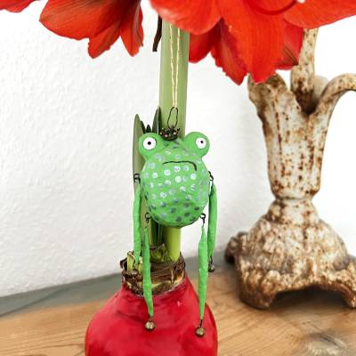 Froschglöckchen, grumpy frog, mürrischer Osterschmuck, Weihnachtsschmuck, kling Fröschchen klingelingeling