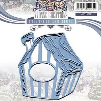 Yvonne Creations, Colourful Christmas, Stanzschablone, Cutting Dies, Vogelhaus, YCD10028