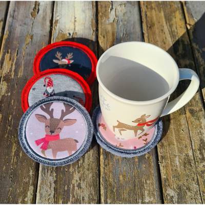 Stickdatei Untersetzer für Tasse FREEBIE