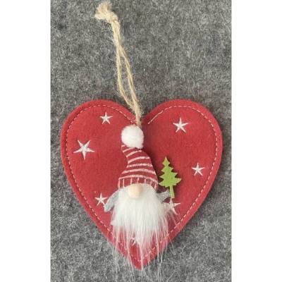 Wunderschöne Tür-/Hängedeko, Advent, Weihnachten, Wichtel, Sterne, Herz, Höhe ca 12 cm