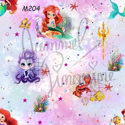 M204 „Süße Meerjungfrau im Unterwassertraum – Korallen, Freunde & Meereszauber“
