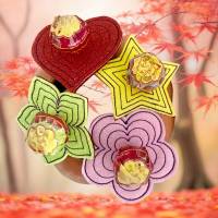 Stickdatei Lutscher Lolli Halter Set 868 – 4 In the Hoop Motive inkl. Anleitung