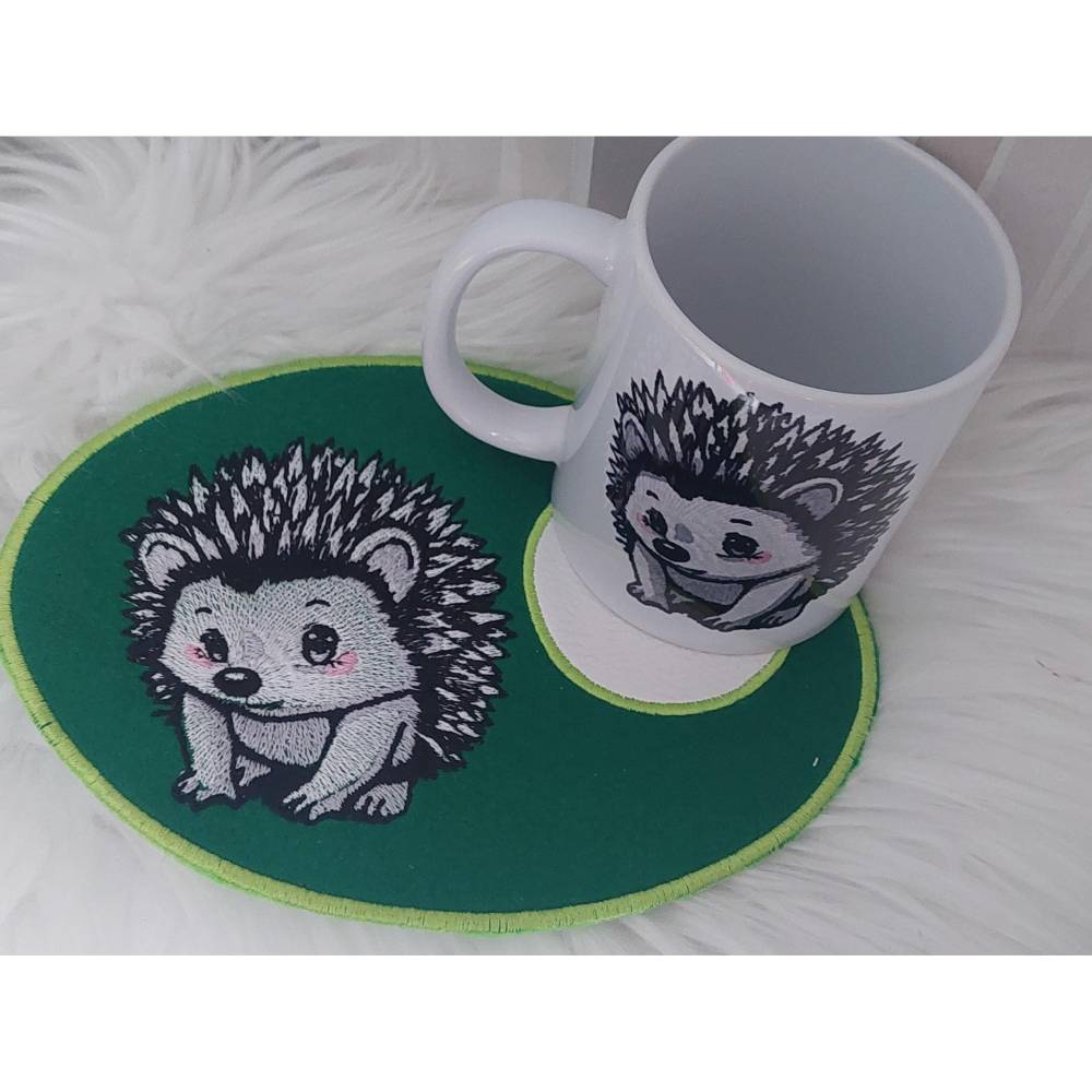 Stickdatei Igel 4 Größen-Set Bild 8