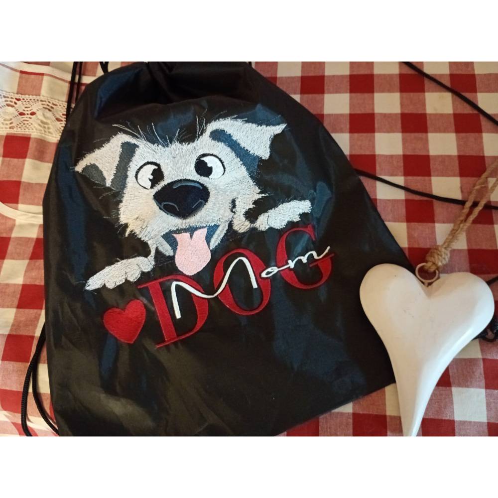 Dog Mom Stickdatei 18x18cm bzw. 20x20cm – Schriftzug für Hundemamas, sofortiger Download Bild 9
