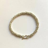 Chainmaille-Armband aus Sterlingsilber