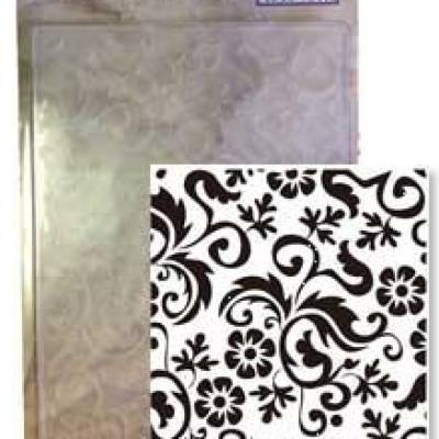 Embossing Folder, Prägeschablone, Hintergrund, Blumen, Central Craft, CCC-4062