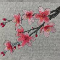 Kirschblüte Stickdatei 24-26*15-16cm, JEF 20*17cm – Japanischer Kirschblütenzweig für Stickmaschine
