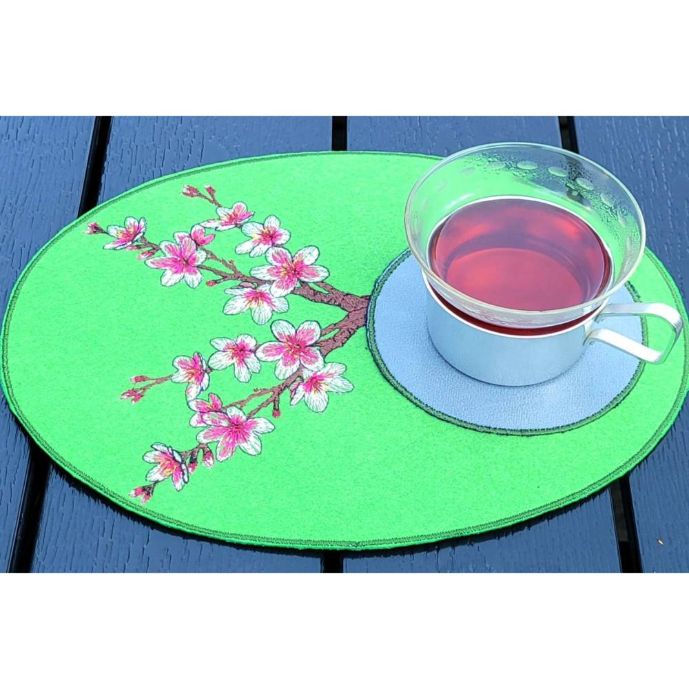 Kirschblüte Stickdatei 24-26*15-16cm, JEF 20*17cm – Japanischer Kirschblütenzweig für Stickmaschine Bild 8