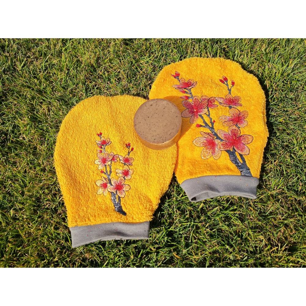 Kirschblüte Stickdatei 24-26*15-16cm, JEF 20*17cm – Japanischer Kirschblütenzweig für Stickmaschine Bild 9