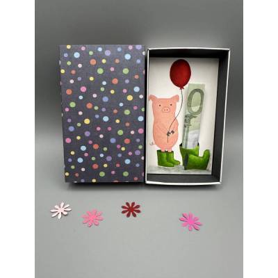 Geldgeschenk lustig verpacken – Kreative Geschenkbox mit Schweinchen