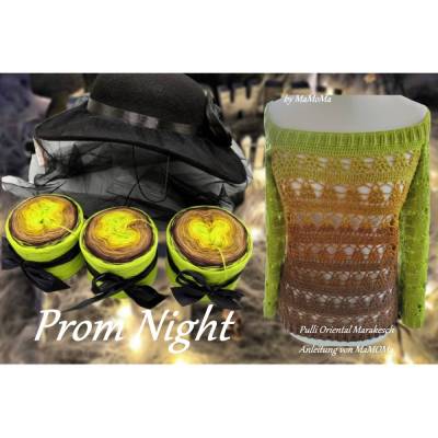 (GP €75,47/KG)  4 fädig  ** Prom Night  ** ein Halloween Bobbel Farbverlaufsgarn / Bobbel / Wolle