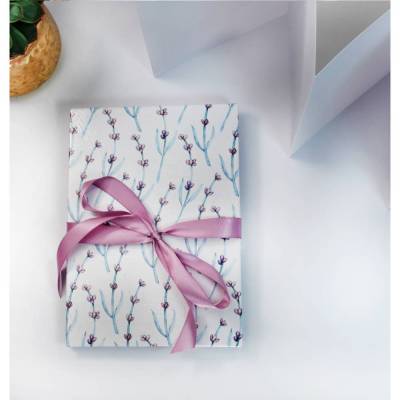 Leporello-Fotoalbum „Lavendel“ – Handgemachtes Mini-Album mit Satinband in Flieder