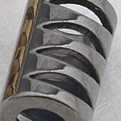 4 Kordelenden/Kordelstopper Metall Nickel, dunkel 15 x 7 mm, Ø 5 mm – Endstücke für Kordeln