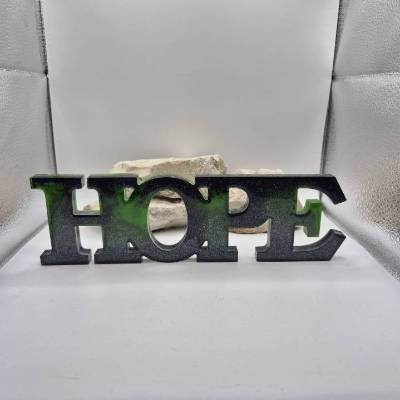 Schild Hope Schwarz-grün 
