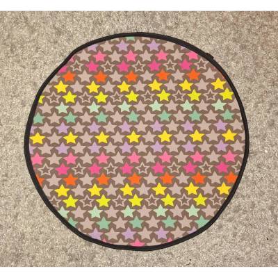 Badeteppich To Go, Schwimmbadmatte, Badematte "bunte Sterne"