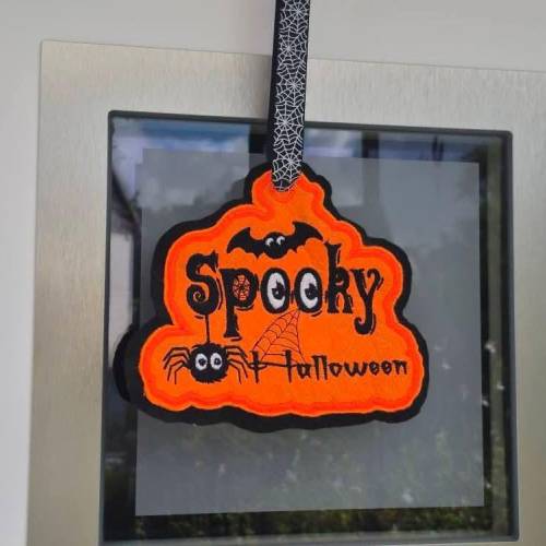 ITH Schild Spooky Halloween 14x14/15x15